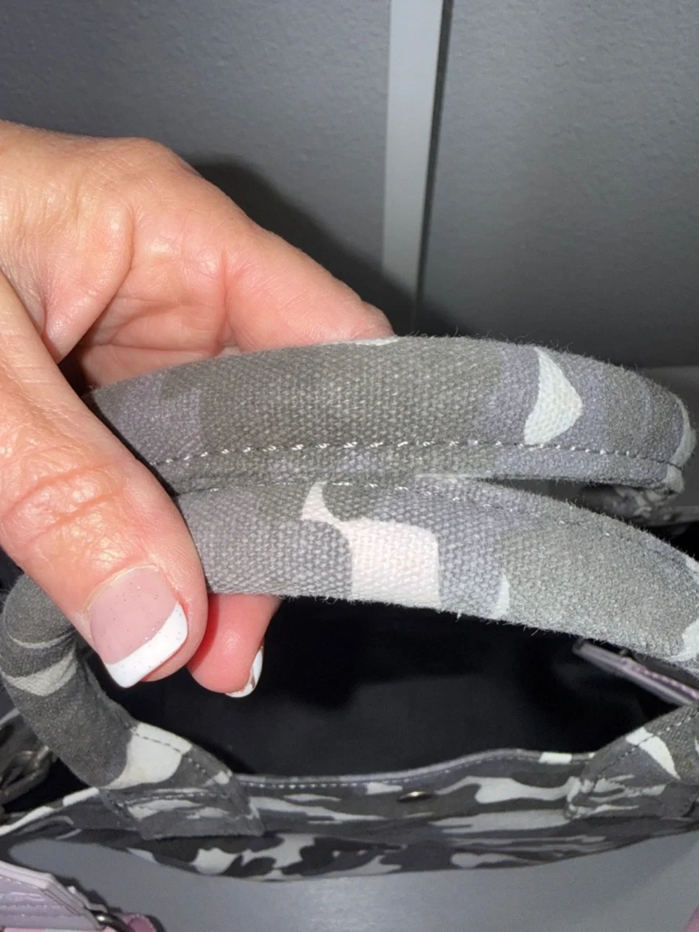 Quilted Koala Gray Camo Tote-Crossbody with Glitter Heart, and Pink Crossbody - Picture 10 of 14